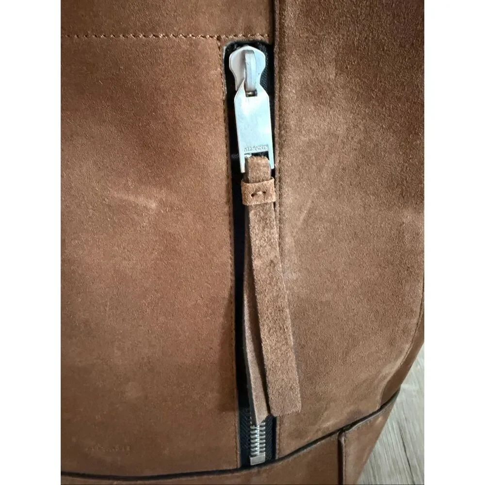 ALLSAINTS Women's Brown Alba Suede Hobo Bag $399